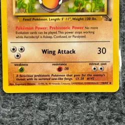 Vintage Pokemon Fossil Aerodactyl 16/62 Holo Rare NM - Image 4