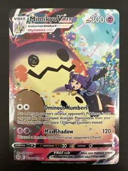 Pokemon Mimikyu VMAX TG17/TG30 Brilliant Stars Trainer Gallery Ultra Rare Holo - Image 1