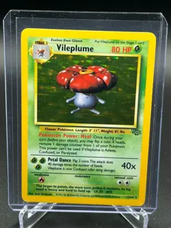 Pokemon TCG Vileplume 15/64 Holo Jungle Rare Vintage LP - Image 1