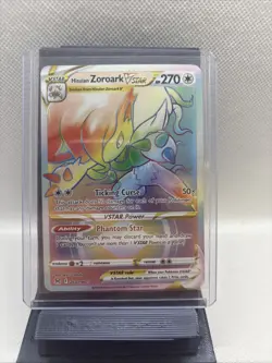 Hisuian Zoroark VSTAR 203/196 Rainbow Rare Lost Origin Pokemon TCG NM/MINT - Image 1