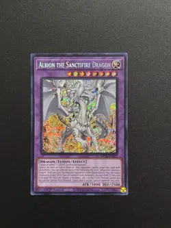 2024 YUGIOH MP24 SECRET RARE ALBION THE SANCTIFIRE DRAGON NM - Image 1