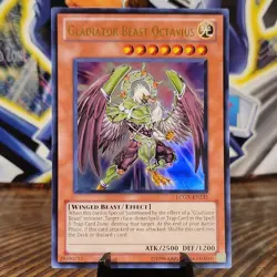 Yu-Gi-Oh! Gladiator Beast Octavius LCGX-EN235 UNLIMITED Ultra Rare Near Mint NM - Image 1