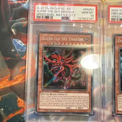 👉Yu-Gi-Oh PSA 10 Slifer Obelisk Ra God Set Consecutive Certs GEM MINT Graded 💎 - Image 2