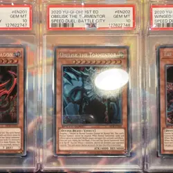 👉Yu-Gi-Oh PSA 10 Slifer Obelisk Ra God Set Consecutive Certs GEM MINT Graded 💎 - Image 3