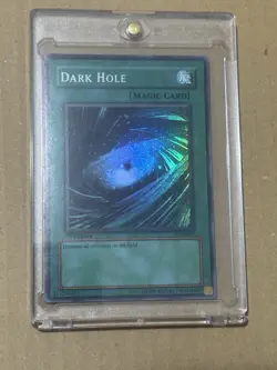 Yu-Gi-Oh TCG Dark Hole 2002 LOB-052 Super Rare 1st Edition - Image 1