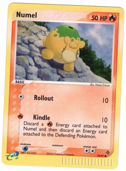 Numel 70/97 EX Dragon Reverse Holo Rare Pokemon Card - Image 1