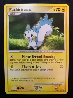 PACHIRISU - 35/130 - DIAMOND AND PEARL - RARE POKEMON CARD - LP - Image 1