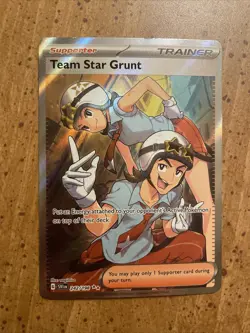 Team Star Grunt 242/198 SV01 Ultra Rare Scarlet & Violet Pokemon Card Holo TCG - Image 1