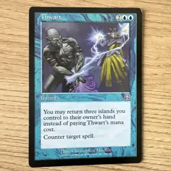 MTG Thwart NM- Mercadian Masques - Magic the Gathering Blue Counterspell Card - Image 1