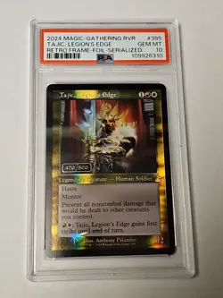 Magic MTG - Tajic, Legion's Edge RVR #385 Serial 470/500 PSA 10 - Image 1