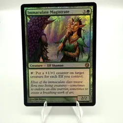 Magic The Gathering Immaculate Magistrate Commander Legends FOIL MP - Image 1