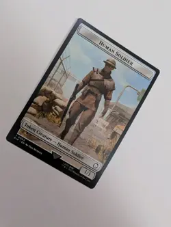 MTG - Human Soldier 0003/Copy 0001 Token - Fallout (PIP) NM/M Condition - Image 2