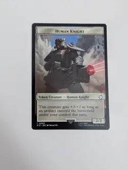 MTG - Food 0014/Human Knight 0002 Token - Fallout (PIP) NM/M Condition - Image 4