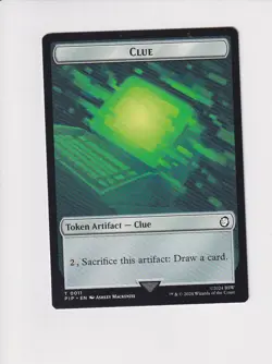 MAGIC THE GATHERING MTG FALLOUT DOUBLE TOKEN COPY / CLUE - Image 2