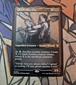 MTG Ghoulcaller Gisa Commander Masters - NM Foil Etched - Image 1