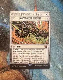 Contagion Engine, alt-art, Outlaws of Thunder Junction: Breaking News, LP - Image 1