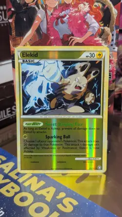 Pokemon TCG 2010 Elekid Reverse Holo HeartGold & Soul Silver Triumphant - Image 1
