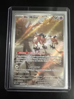 Mr Mime 179/165 Art IR Illustration Rare Pokemon Card 151 - Image 1
