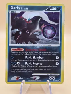 2008 POKEMON DIAMOND & PEARL MAJESTIC DAWN DARKRAI LV. 48 3/100 HOLO RARE HP - Image 1