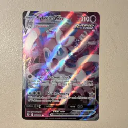 Pokemon Sylveon VMAX Evolving Skies Ultra Rare Holo 075/203 310 HP Rapid Strike - Image 1
