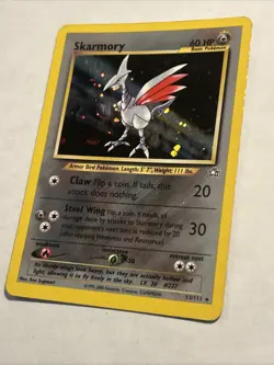 2000 Pokemon Skarmory 13/111 Neo Genesis Holo MP - Image 4