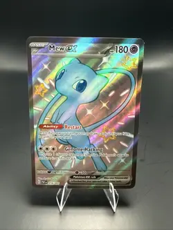 Pokemon Mew ex Shiny Ultra Rare SV: Paldean Fates 216/091 NM - Image 1