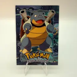 1999 Topps Pokemon Blastoise #09 Stage 3 E9 of 12 Blue Logo Non Holo - Image 1