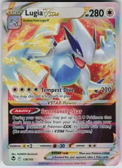 Lugia VSTAR Ultra Rare SWSH12: Silver Tempest 139/195 Pokemon - Image 1