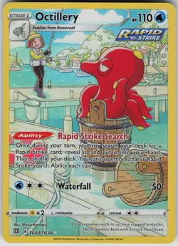Octillery Ultra Rare SWSH09: Brilliant Stars Trainer Gallery TG03/TG30 Pokemon - Image 1