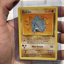 Pokemon Rhyhorn 61/64 Jungle Regular Vintage Nintendo NM/MT Wizards of the Coast - Image 1