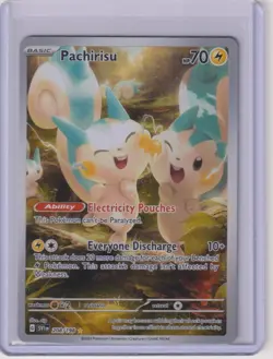 Pachirisu 208/198 Illustration Rare Scarlet & Violet Pokemon NM/M - Image 1