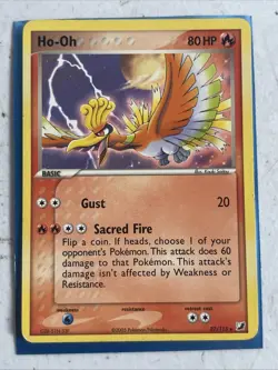 Pokemon HO-OH 27/115 (Rare Non Holo) Unseen Forces - MP/Mod Play - Image 1