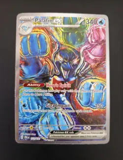 Palafin ex 151/131 Pokemon Prismatic Evolutions Special Illustration Rare - Image 1