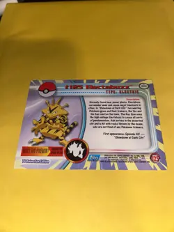 2000 Topps Pokemon TV Animation Edition Series 3 Holo Foil #125 Electabuzz - Image 2