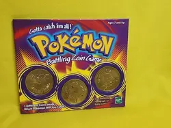 1999 Pokemon Battling Coin Game 3 Coins Opened /case 16 - Image 4