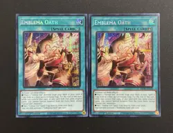 2024 YUGIOH MP24 SECRET RARE EMBLEMA OATH X2 NM SET - Image 1