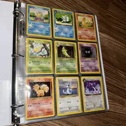 Vintage Pokemon Card Binder Lot 100+ Cards LP-MP Mixed Sets, Base Set, 90’s, Y2K - Image 3