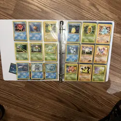 Vintage Pokemon Card Binder Lot 100+ Cards LP-MP Mixed Sets, Base Set, 90’s, Y2K - Image 4
