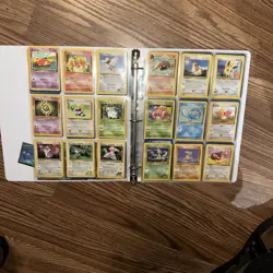 Vintage Pokemon Card Binder Lot 100+ Cards LP-MP Mixed Sets, Base Set, 90’s, Y2K - Image 5