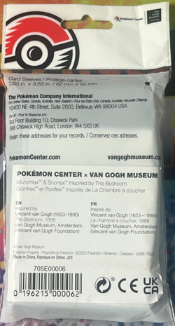 Pokemon Center × Van Gogh Museum Munchlax & Snorlax Inspired Card Sleeves - Image 2
