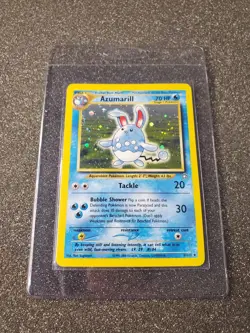 Azumarill Holo Neo Pokemon Card NM - Image 3