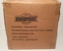 Digimon : The Movie - (5) Rare Promo DIGI-BATTLE Card Factory Sealed Packs - Image 5