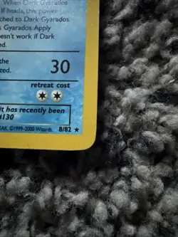 Pokemon Dark Gyarados TCG Prerelease Card 08/82 WOTC Promo Holo - Image 5