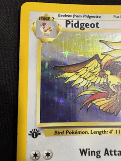 Pokemon Pidgeot Jungle 8/64 1st Edition Holo 1999 WOTC TCG Card - LP - Image 2
