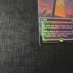 Foil Secret Lair Command Tower 1994 x1 Magic Cards MTG Spider-Man - Image 2