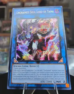 Unchained Soul Lord of Yama MP24-EN101 Tin Misprint Secret Rare Yu-Gi-Oh Card - Image 1