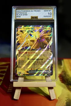 Zapdos ex 049 Sv: Scarlet & Violet Promo Cards Holo. AGS GRADED MINT 10 - Image 1