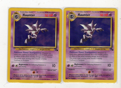 1999 Pokemon TCG Fossil Haunter Non Holo Rare Lot (2) Cards 21/62 NM - Image 1