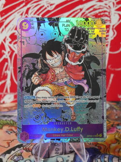 PROXY One Piece Card Monkey D Luffy Manga Op09 English CUSTOM - Image 1