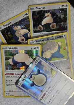 5 Snorlax Pokemon TCG card lot COSMOS HOLO Rebel Clash VMAX Climax Sw&Sh base - Image 1